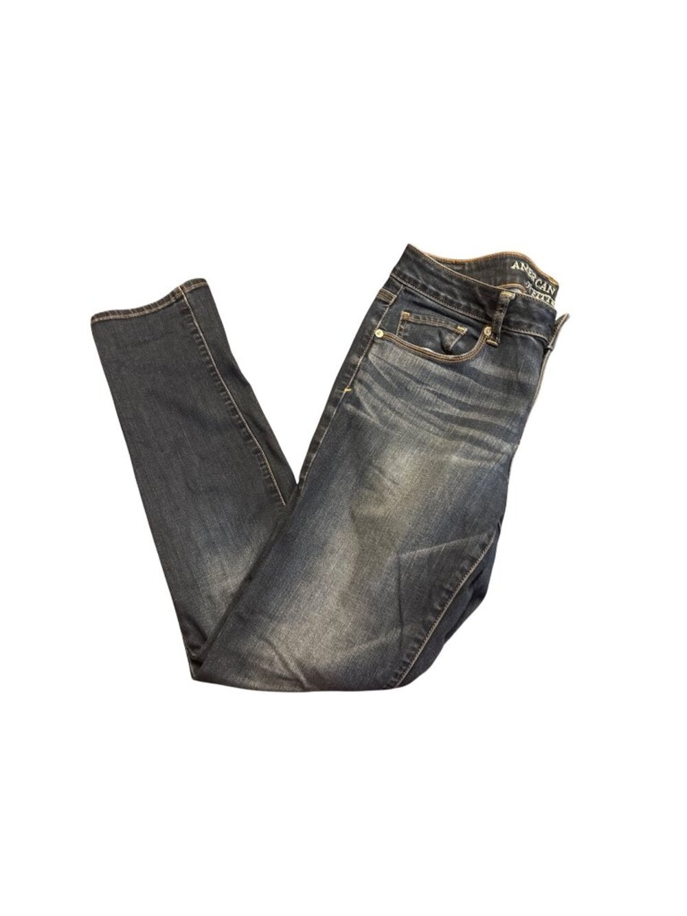 American Eagle Outfitters Womens Super Stretch Bootcut Jeans Size 10 Regular Dar